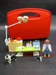 Playmobil City Life Vet Visit Red Carry Case #5653 Set Cat & Dog + Accessories. Fixed Price $19.97.