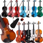 Glarry 4/4 3/4 1/2 1/4 1/8 Size Acoustic Violin Fiddle For Beginner W/ Case Bow. Fixed Price $54.76.
