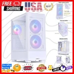 High Airflow Atx White Pc Case, Rgb Gaming Computer Mesh Front Panel Mi.... Fixed Price $187.99.