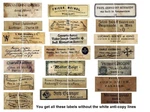 V109 Old Vintage Antique Violin Fiddle Maker Set Of 21 Labels Nice!. Fixed Price $15.95.