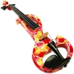 Kinglos Electric (silent) Violin "the Roses 2" Model: DSZA-1003. Fixed Price $219.00.