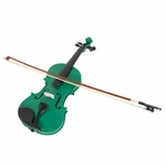 New 4/4 Acoustic Violin Bow Rosin With Case Green Color Accessories Music Gear. Fixed Price $66.58.