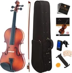 Mendini By Cecilio Violin For Kids & Adults Varnish, 4/4 MV300 Satin Antique. Fixed Price $52.99.