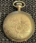 Antique Private Label Liberty Pocket Watch 15J 0S Gf Hunter Case Runs. Fixed Price $220.00.