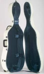 Bobelock 2000W Fiberglass Ivory/blue 4/4 Cello Case With Wheels. Fixed Price $603.50.
