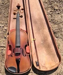Violin 4/4 Size Curly Maple Spruce Body String Bow Hard Case Chinrest. Fixed Price $225.00.