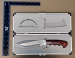 Maxam Military Commemorative Bowie Knife Case Survival Hunting Display. Fixed Price $24.79.