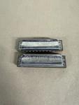 Pair Of Vintage Hohner Marine Band A440 Harmonicas Key &. Fixed Price $30.00.