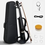 Ricard Bunnel Full Size 4/4 Electric Silent Violin W/ Case New! Black Sparkle. Fixed Price $89.00.