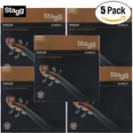 5-PACK Stagg VI-REG-4 Extra Light Steel Violin Strings For Size 3/4 4/4. Fixed Price $79.99.