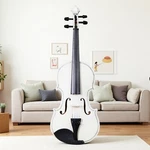 4/4 Full Size Beginner Acoustic Violin Set - White Case Bow Rosin Student. Fixed Price $59.99.