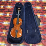 22 Vintage Brown Violin Deo Soli Gloria J. Marrone Model WC-V6 With Case. Fixed Price $150.00.