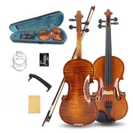 Traditional Style 4/4 Full Size Violin Set Maple Wood For Beginners With Case. Fixed Price $119.90.