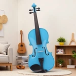 4/4 Full Size Beginner Acoustic Violin Set - Student Sky Blue Case Bow Rosin. Fixed Price $63.59.