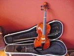Karl Bauer 3/4 Violin Year 2000 With Glasser Bow Case Germany. Fixed Price $250.00.