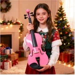 Aileen Pink Violin Set For Beginners, Music Stand. Fixed Price $165.59.