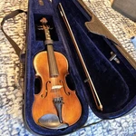 Vtg Student Violin No Label, Aubert France Bridge, Great Cond. Black Case Euc. Fixed Price $208.25.