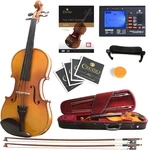 Mendini Acoustic Violin Instrument With Bow, Case & Tuner, 3/4 - Varnish. Fixed Price $63.99.