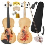 Yescom Beginner Violin Full Size 4/4 Solid Wood Set With Unique Peacock. Fixed Price $234.90.