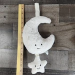 Jellycat Amusable Crescent Moon Star Musical Pull String Lullaby Plush Used Vg. Fixed Price $25.00.