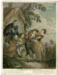 Antique Master Print-orchestra-playing Music-hurdy Gurdy-violin-ravenet-pater. Fixed Price $458.00.