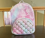 Under One Sky - Pink & Blue Butterfly Backpack With Studded Front Pocket. Fixed Price $25.00.