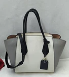 Kate Spade New York Grace White Gray Pebbled Leather Double Handles Satchel Bag. Fixed Price $97.75.