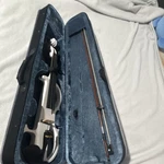 Vangoa Electric Violin 4-STRING White/black With Hard Case & Bow. Fixed Price $30000.00.