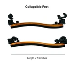 Mi&vi Collapsible Violin Shoulder Rest 4/4-3/4 Wood Adjustable Support Grip H8. Fixed Price $19.99.