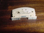 New Old Stock Glaesel 1/2 Medium Violin Bridge Adjustable Number 3352. Fixed Price $35.00.