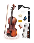 Fesley Violin Fiddle Full Set: 4/4 Matt Kit For Beginners, Acoustic Vi.... Fixed Price $99.53.