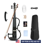 Yinfente 4/4 Electric Violin String Solid Wood Ebony Fittings With Case Bow. Fixed Price $105.00.