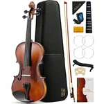 Fesley 4/4 Full Size Acoustic Violin Matte Fiddle Starter Kit Case Bow Shoulder. Fixed Price $135.58.