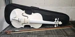 Ktaxon Full Size Acoustic Classic White Violin With Bow & Case. Fixed Price $99.99.
