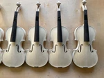 4/4 Violin Flame Maple Back Spruce Top Handmade Luthier Diy European Wood. Fixed Price $199.00.