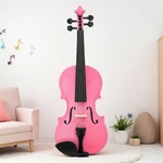 4/4 Full Size Beginner Acoustic Violin Set - Case Bow Rosin Student Pink. Fixed Price $63.99.