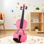 1/8 Size Kids Beginner Acoustic Violin Set - Case Bow Rosin Student Pink. Fixed Price $55.99.