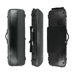 Violin Case Black 4/4 Carbon Fiber Box Oblong With Music Sheet Bag. Fixed Price $132.00.