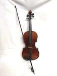 1920'S Antique Wood Violin & Bow Suzuki Nippon 24 Tiger Maple As Is Condition. Fixed Price $100.00.