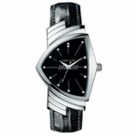New Hamilton Ventura Stainless Steel Case Quartz Black Lizard Strap H24411732. Fixed Price $875.00.