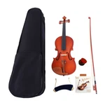 4/4 Acoustic Matt Violin Case Bow Rosin Strings Shoulder Rest Tuner Natural. Fixed Price $88.90.