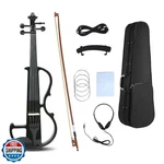 Wuqimusc Electric Violin 4/4 Full Size Silent Solid Wood Body. Fixed Price $139.15.