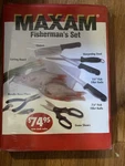Maxam 7 Piece Fisherman's Knife Set With Carrying Case New.. Fixed Price $29.99.