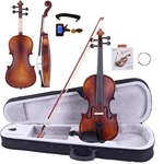 Glarry 4/4 Classic Solid Wood Adult Retro Acoustic Violin+case+bow+rosin+tuner. Fixed Price $54.99.