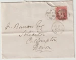 1876 Kent Dover Duplex 1D Plate 159 To Devon London & Exeter Tpo From The East. Fixed Price $40.27.