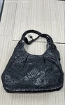 Brighton Florencia Metallic Gray Floral Embroidered Handbag Shoulder Purse. Fixed Price $124.99.