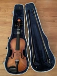 Glaesel 3/4 Violin Set For Beginners With Hard Case, 2 Bows, And Shoulder Rest. Fixed Price $140.00.