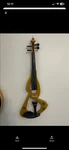 Sojing Electric Violin Metallic Gold + Case & Bow Included. Fixed Price $150.00.