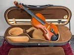Mathias Thoma Model 100 4/4 Violin Outfit With Case And Bow Nice Flame. Fixed Price $499.00.