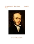 24 Caprices For Solo Violin, OP.1 By Paganini Student Loose Leaf Facsimile. Fixed Price $23.75.